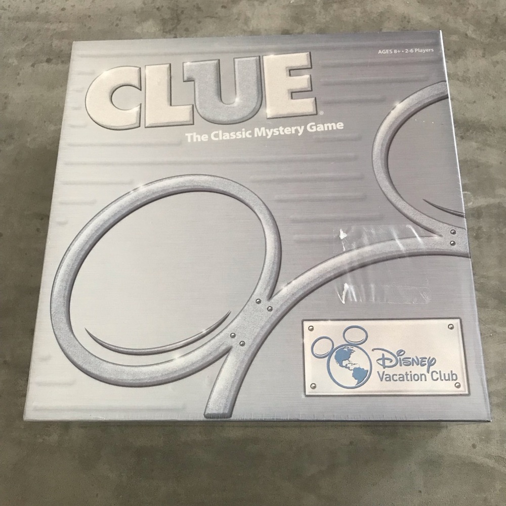 Sealed Clue Disney Vacation Club Classic Mystery Board Game